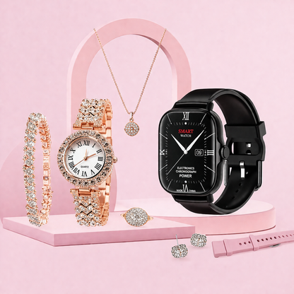 Ladies Smartwatch A58 Plus – Combo 8 in 1 Set