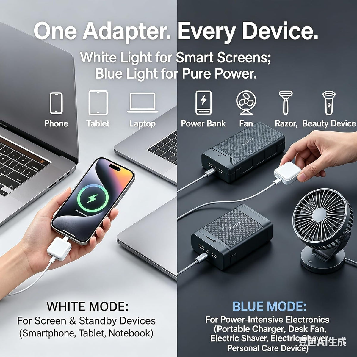 Smart popup AI Charger remover