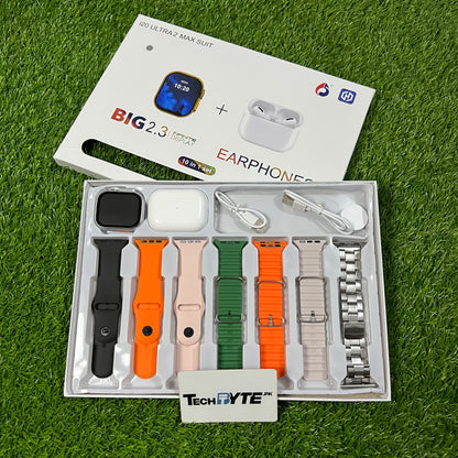 I20 Ultra Smart Watch With Airpods Pro And 7 Straps